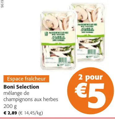 Offre: mélange de champignons aux herbes
