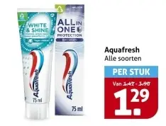 Aanbieding: Aquafresh Alle soorten