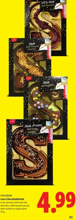Aanbieding: Luxe chocoladeletter