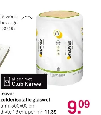 Aanbieding: zolderisolatie glaswol