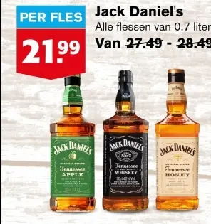 Aanbieding: Jack Daniel's Alle flessen