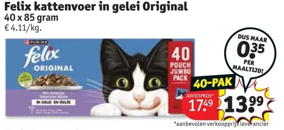 Promotie: Felix kattenvoer in gelei Original
