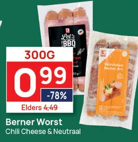 Aanbieding: Berner Worst