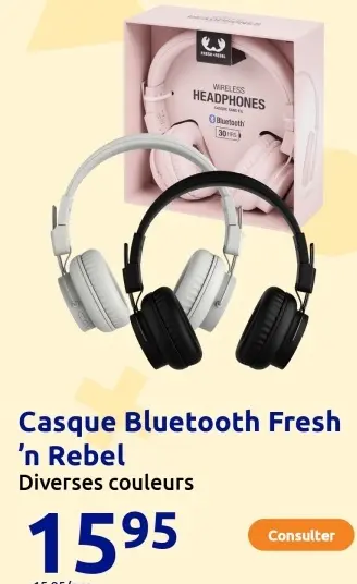 Offre: Casque Bluetooth Fresh 'n Rebel