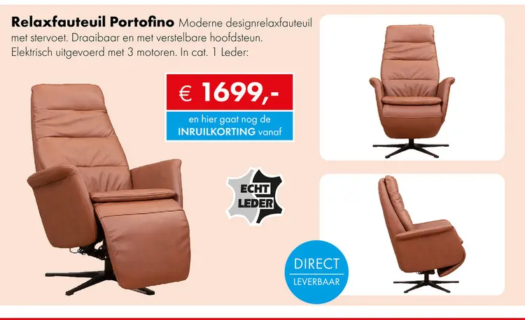 Aanbieding: Portofino relaxfauteuil