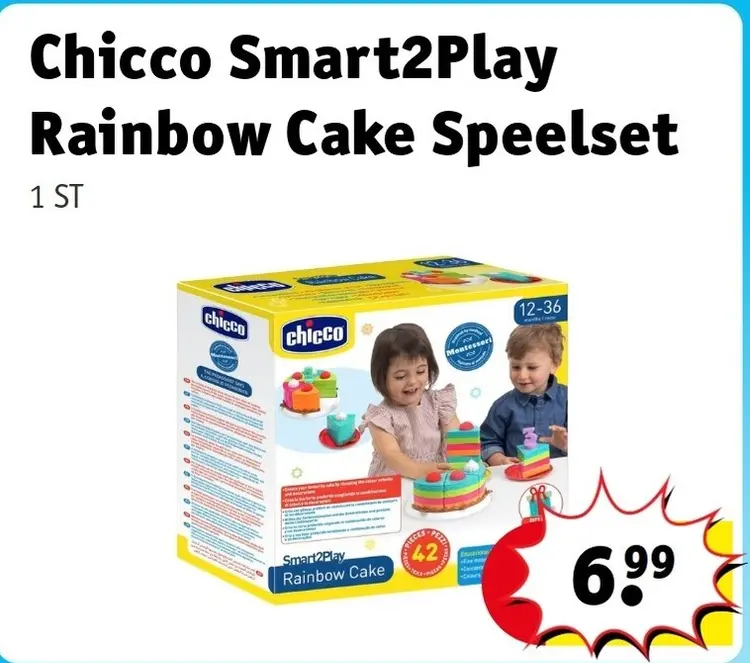 Aanbieding: Chicco Smart2play Rainbow Cake Speelset