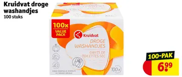 Aanbieding: Droge washandjes