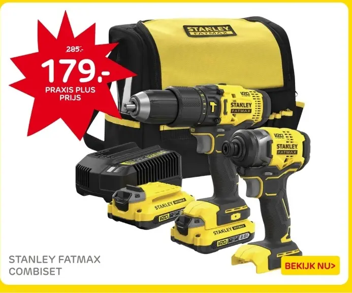 Aanbieding: Stanley fatmax combiset