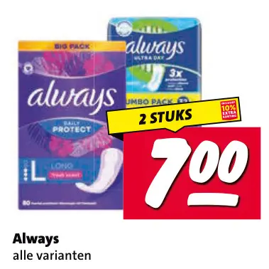 Aanbieding: Always