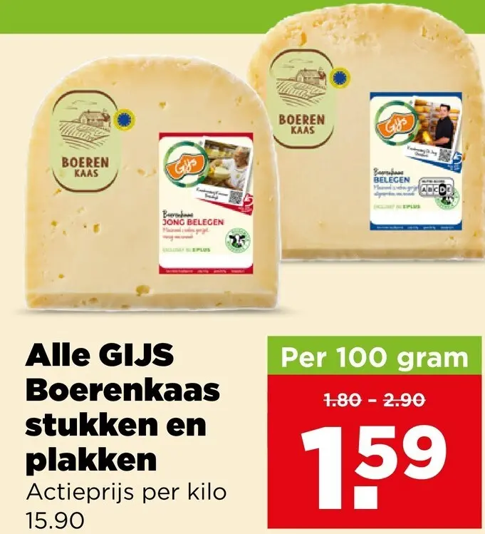 Aanbieding: Boerenkaas stukken en plakken