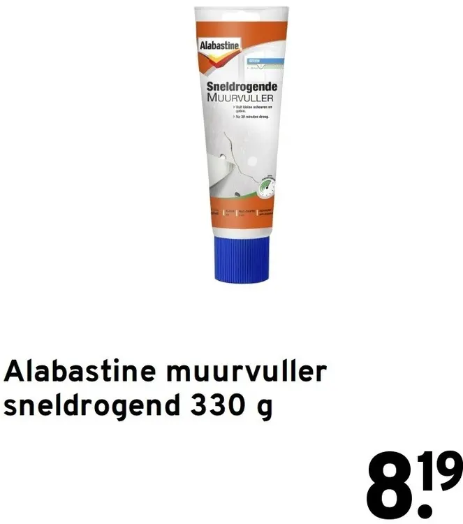 Aanbieding: Muurvuller sneldrogend