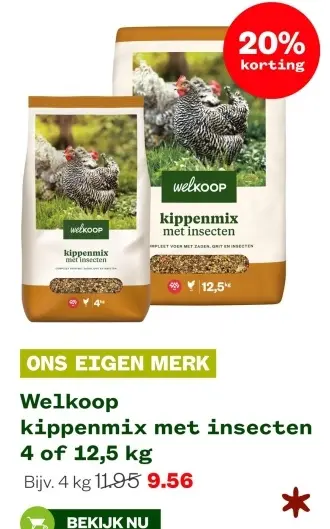 Aanbieding: kippenmix met insecten