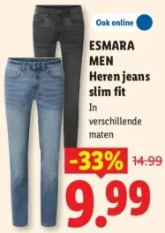 Aanbieding: Heren jeans slim fit