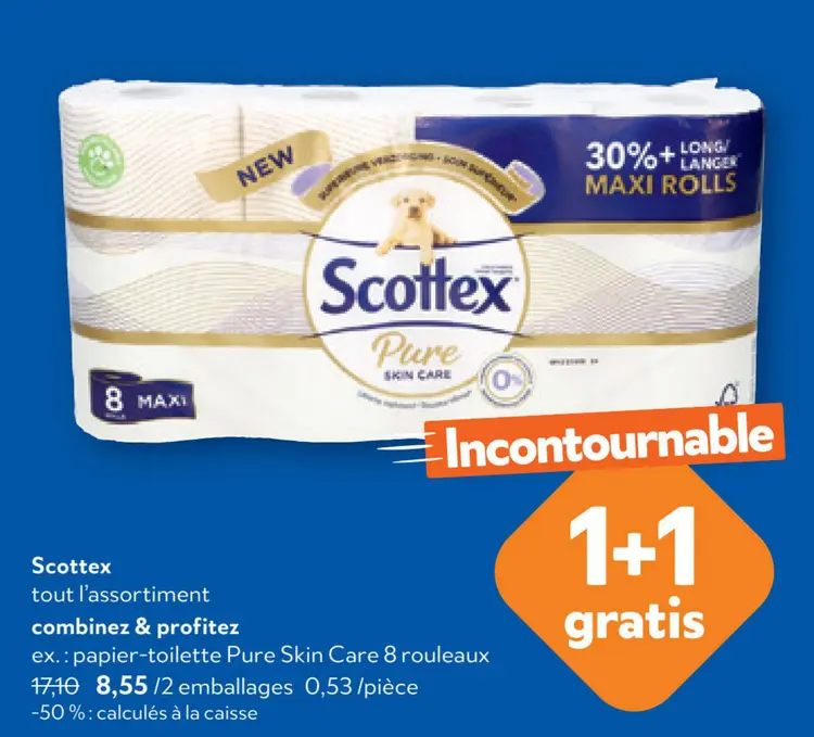 Offre: Papier-toilette Pure Skin Care