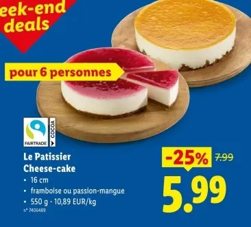 Offre: Le Patissier Cheese-cake