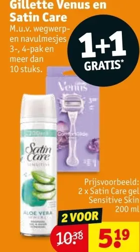 Promotie: Gillette Venus en Satin Care