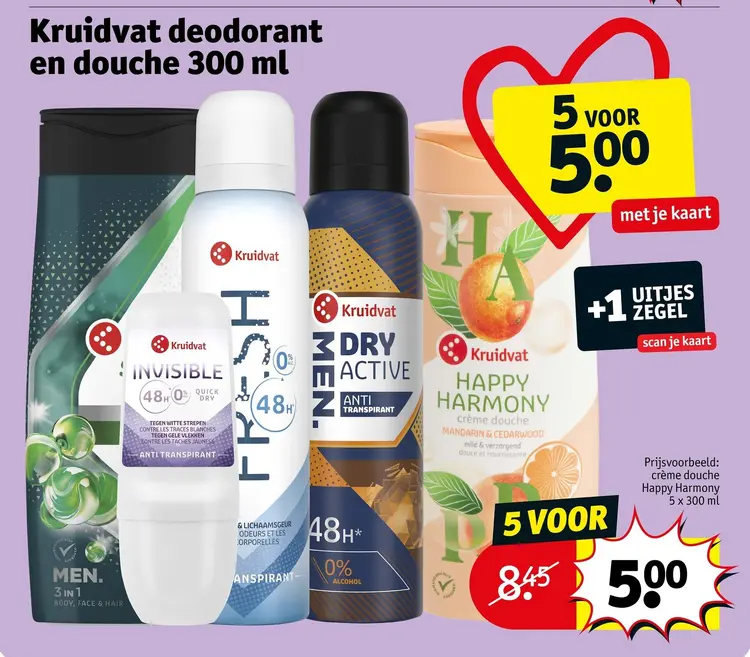 Aanbieding: Kruitvat Deodorant en douche
