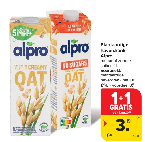 Promotie: Plantaardige haverdrank