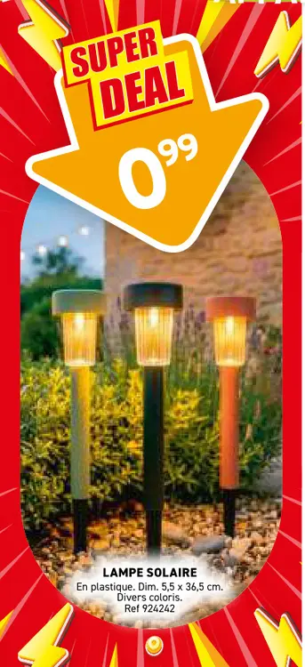 Offre: Lampe solaire