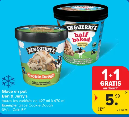 Offre: Glace en pot