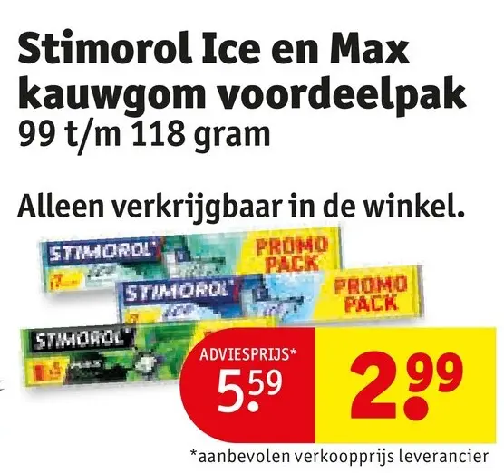 Aanbieding: Ice en Max kauwgom voordeelpak