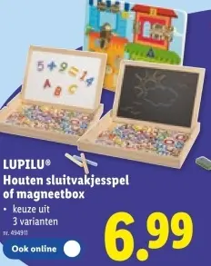 Promotie: Houten sluitvakjesspel of magneetbox