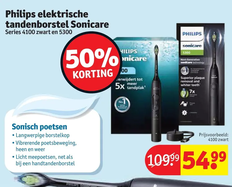 Promotie: Elektrische tandenborstel Sonicare