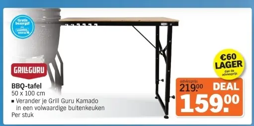 Aanbieding: BBQ-tafel