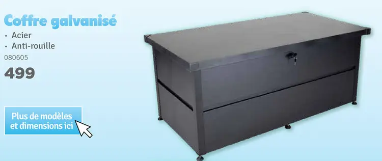 Offre: Coffre galvanisé