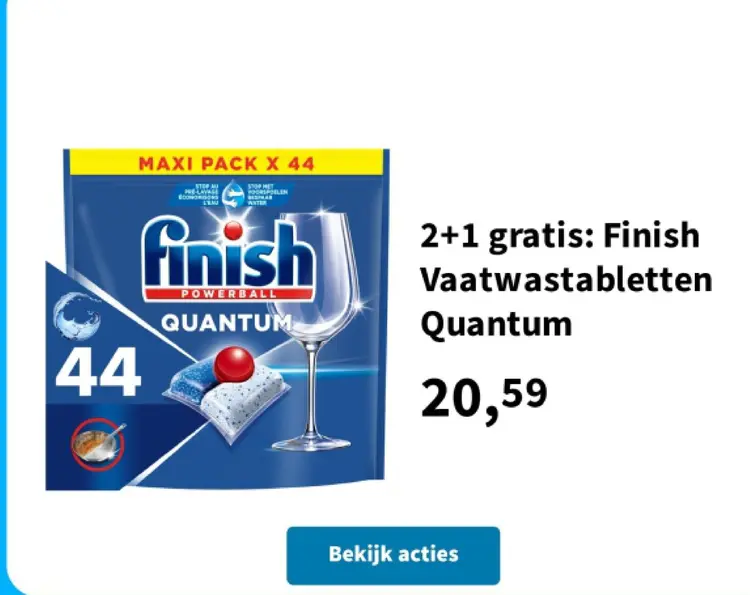 Promotie: Finish Vaatwastabletten Quantum