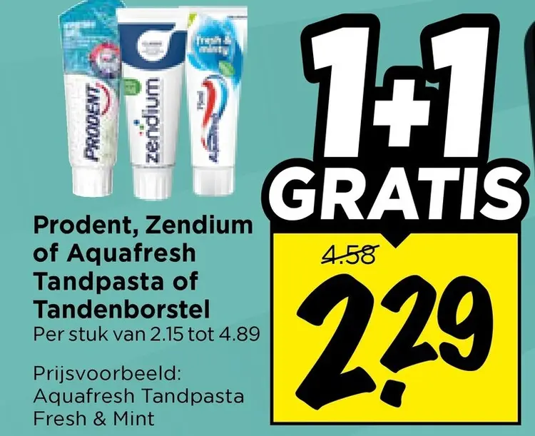 Aanbieding: Tandpasta of Tandenborstel