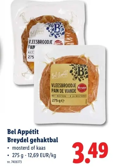 Promotie: Bel Appétit Breydel gehaktbal
