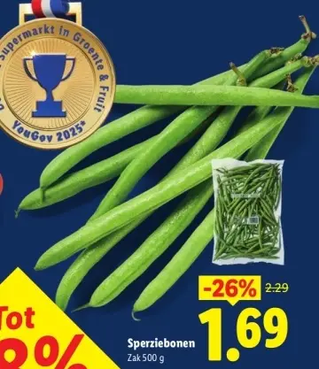 Aanbieding: Sperziebonen