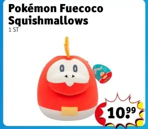 Aanbieding: Pokémon Fuecoco Squishmallows