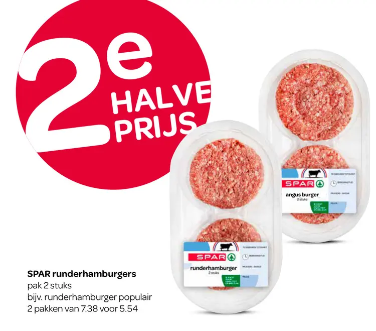 Aanbieding: runderhamburgers
