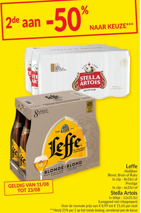Promotie: Leffe Abdijbier Blond, Bruin of Ruby of Prestige
