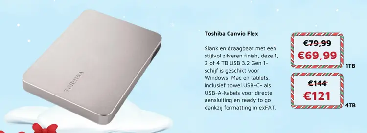 Aanbieding: Toshiba Canvio Flex