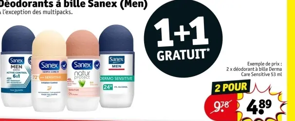 Offre: Déodorants à bille