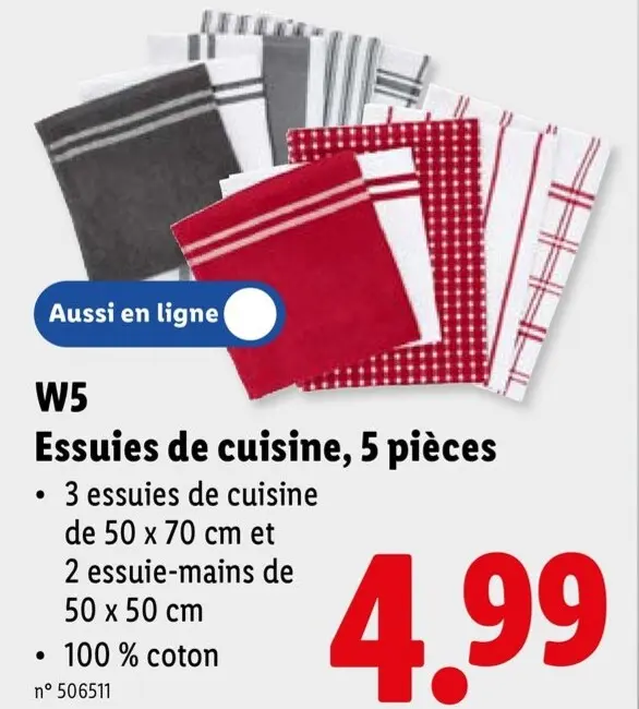 Offre: Essuies de cuisine