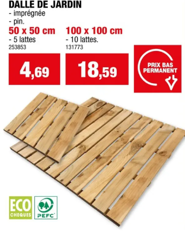 Offre: Dalle de jardin