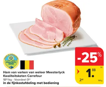 Aanbieding: Ham van varken van weleer