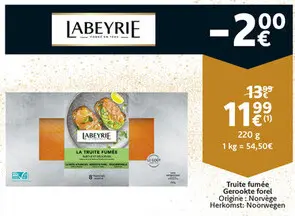 Offre: Truite fumée