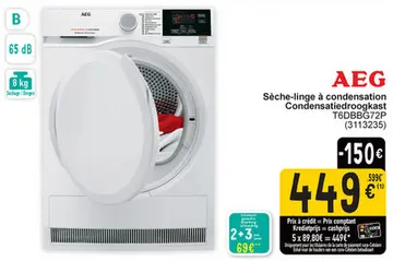 Offre: Sèche-linge à condensation / Condensatiedroogkast