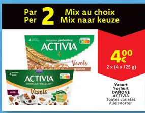 Offre: ACTIVIA Yaourt Yoghurt
