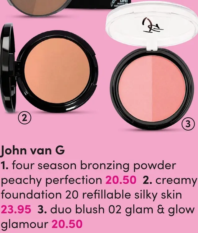 Aanbieding: John van G Duo blush 02 glam & glow glamour