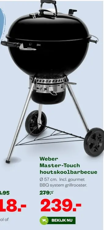 Aanbieding: Master-Touch houtskoolbarbecue