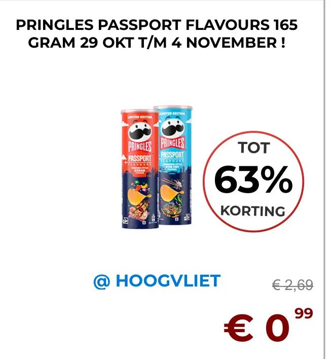 Aanbieding: Pringles passport flavours