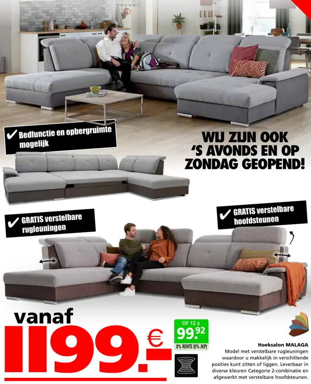 Promotie: Hoeksalon MALAGA