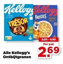 Aanbieding: Alle Kellogg's Ontbijtgranen