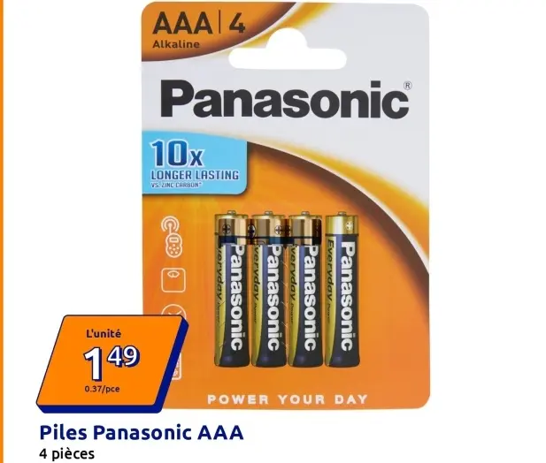 Offre: Piles Panasonic AAA
